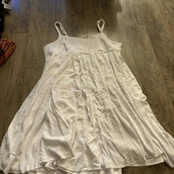 Torrid White Button-Front And geometric Dress - Picture 2 of 4